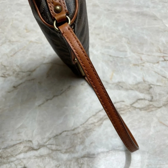 MICHAEL KORS Brown Leather Jet Set Travel Signature Logo Small Shoulder Bag - Picture 4 of 10